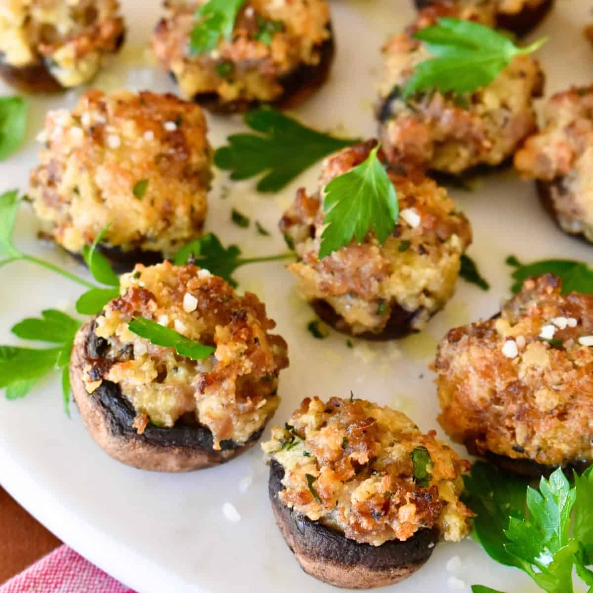 Easy Italian Stuffed Mushrooms with Sausage: Perfect Appetizer